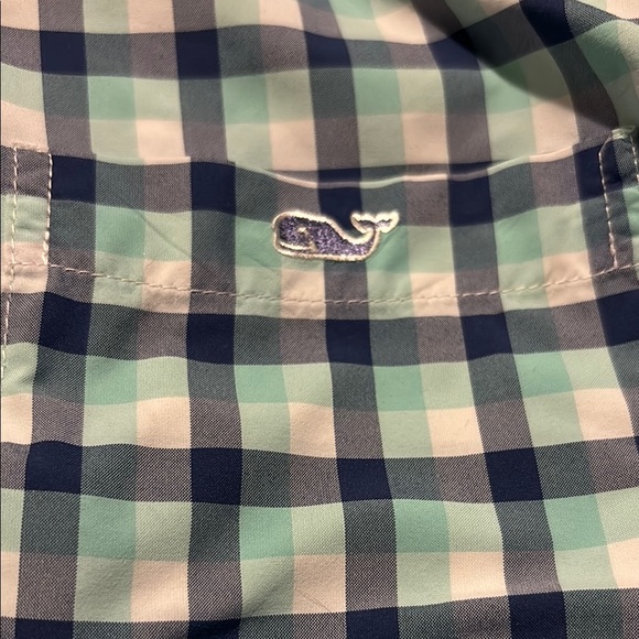VINEYARD VINES EUC MENS BLUE WHITE SHIRT TOP CASUAL DRESSY FALL WINTER SIZE L - Picture 4 of 4